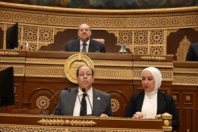 وكيل تشريعية الشيوخ يستعرض تقرير مشروع قانون الانتخابات